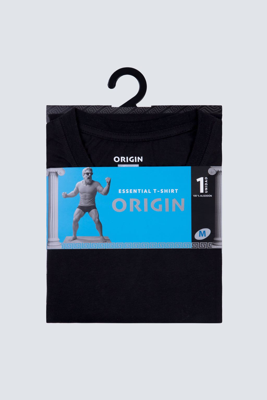Polera Essential Everyday Manga Corta Negro