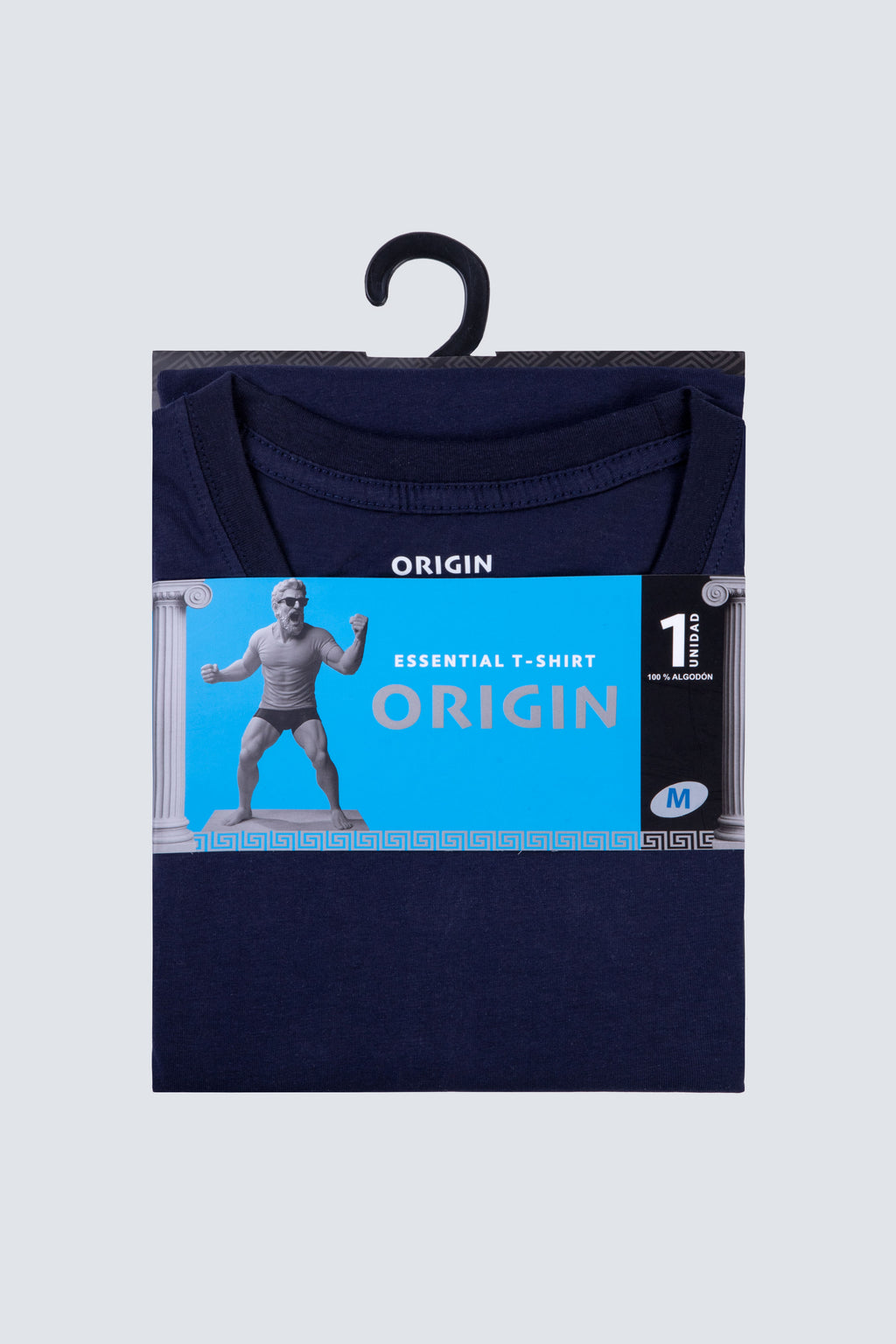 Polera Essential Everyday Manga Corta Azul Navy